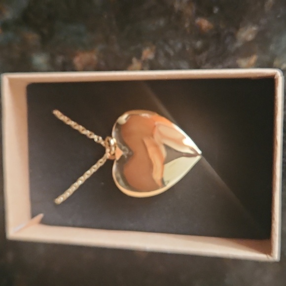 Heart Photo Lockett With Extender Chain Necklace - Picture 3 of 4